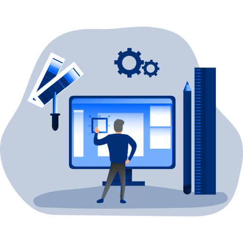 web development illustration