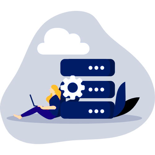 cloud hosting illustration